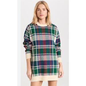 NEW Show Me Your Mumu Size Medium Ember Tunic Sweater Dress Holiday Plaid Knit